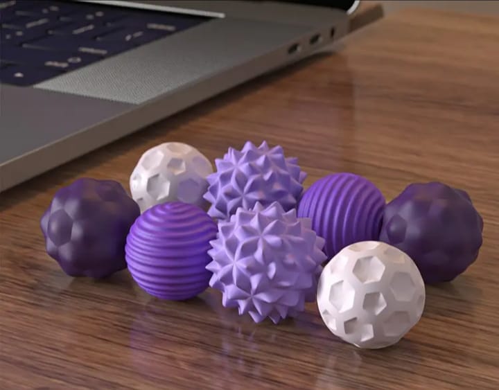 Esferas Sensoriales con Diferentes Texturas Imantadas