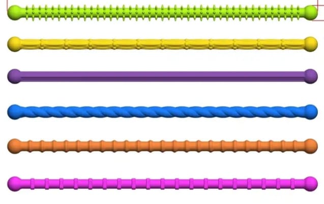 Palitos de Silicona Texturizados
